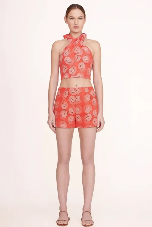 CLOTHING STAUD -SMOCKED KAI TOP - HIBISCUS WHIRLPOOL