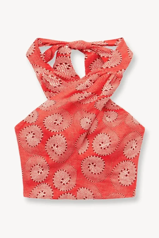 CLOTHING STAUD -SMOCKED KAI TOP - HIBISCUS WHIRLPOOL