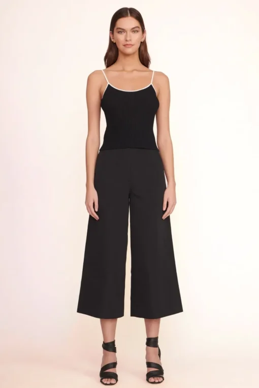 CLOTHING STAUD -SOLEIL TOP - BLACK WHITE