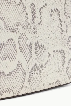 HANDBAGS STAUD - ALEC BAG SNAKE EMBOSSED BLEACHED