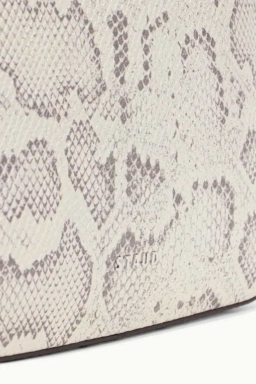 HANDBAGS STAUD - ALEC BAG SNAKE EMBOSSED BLEACHED