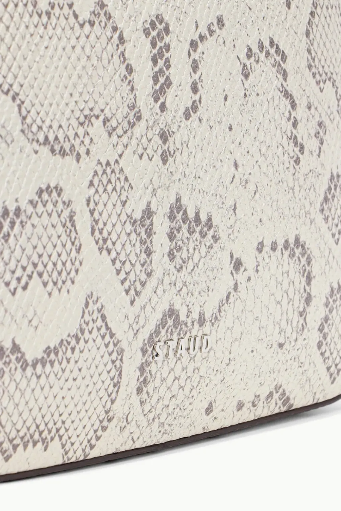 HANDBAGS STAUD - ALEC BAG SNAKE EMBOSSED BLEACHED