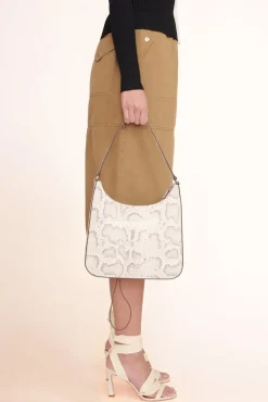 HANDBAGS STAUD - ALEC BAG SNAKE EMBOSSED BLEACHED