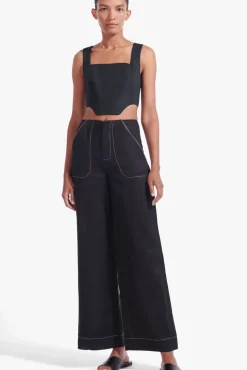 CLOTHING STAUD - ALICE TOP BLACK