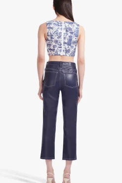 CLOTHING STAUD - ALICE TOP CHINA BLUE TOILE