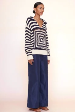 CLOTHING STAUD - ALLOY SWEATER ACID COBALT