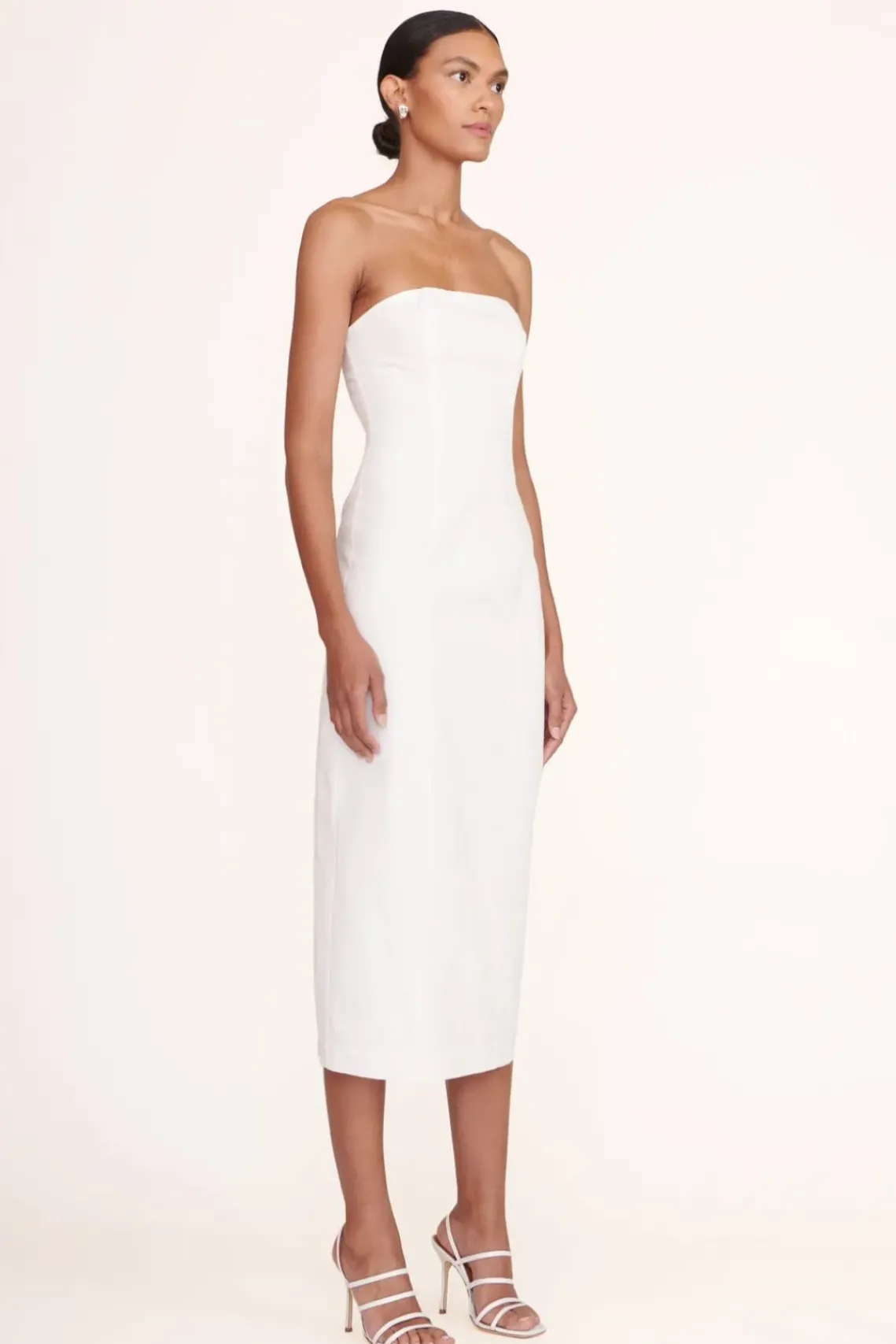 BRIDE STAUD Bridal Accessories- ANISE HEEL SATIN WHITE