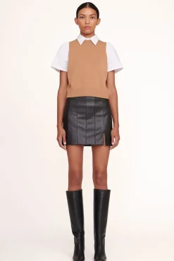 CLOTHING STAUD - ARYA TOP TAN WHITE