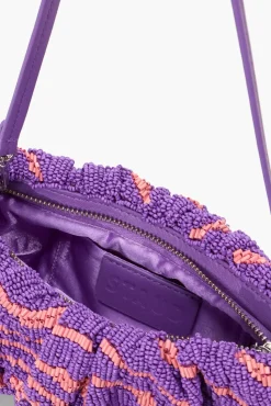 HANDBAGS STAUD - BEADED BEAN BAG AMETHYST ACID SWIRL