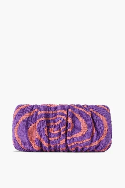 HANDBAGS STAUD - BEADED BEAN BAG AMETHYST ACID SWIRL