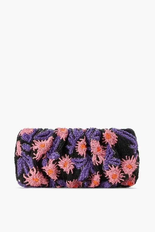 HANDBAGS STAUD - BEADED BEAN BAG QUARTZ ACID FLORAL