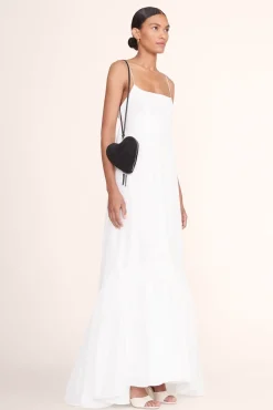 BRIDE STAUD Bridal Accessories- BEADED HEART CLUTCH BLACK