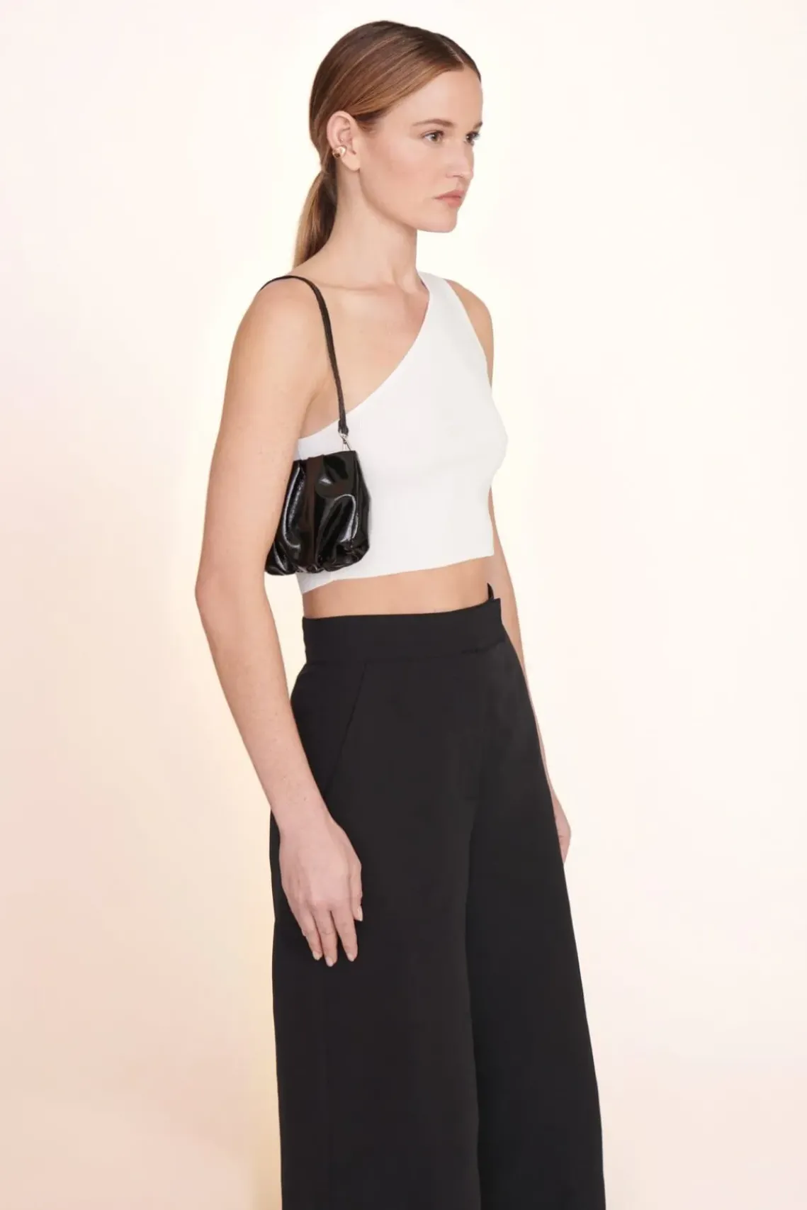 HANDBAGS STAUD - BEAN BAG PATENT BLACK