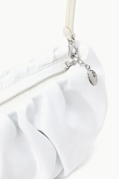 HANDBAGS STAUD - BEAN BAG PATENT WHITE