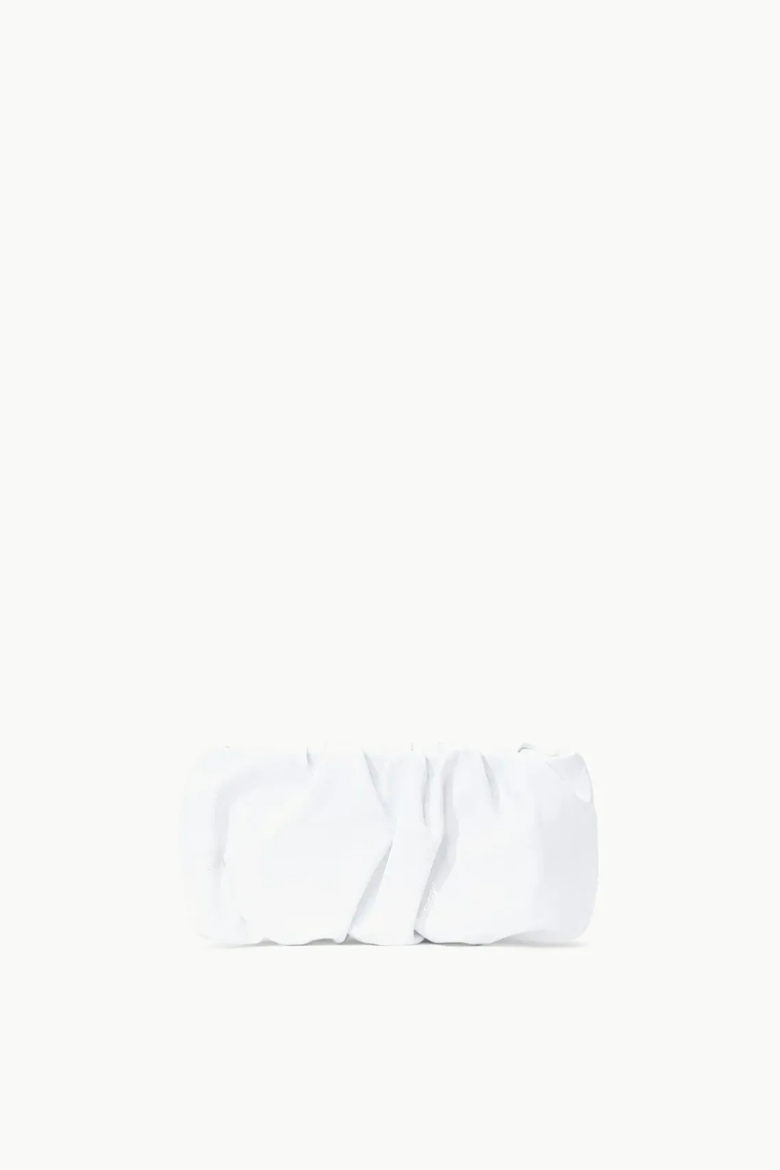 HANDBAGS STAUD - BEAN BAG PATENT WHITE