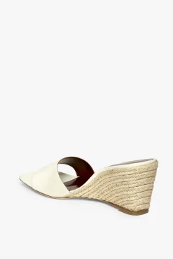SHOES STAUD - BILLIE ESPADRILLE WEDGE NATURAL CREAM