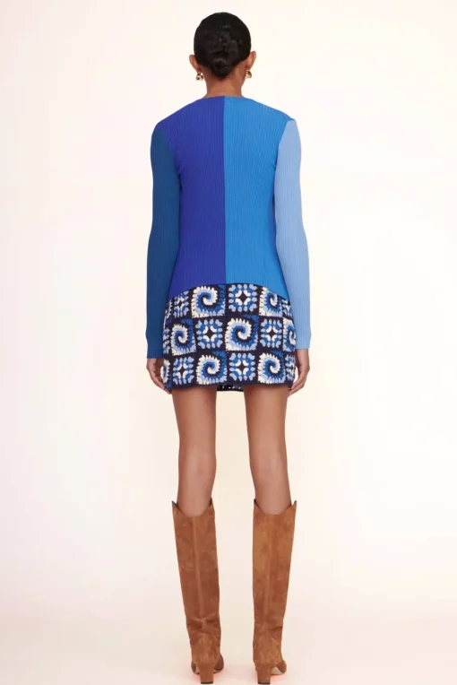 CLOTHING STAUD - BRAZING SKIRT ACID COBALT