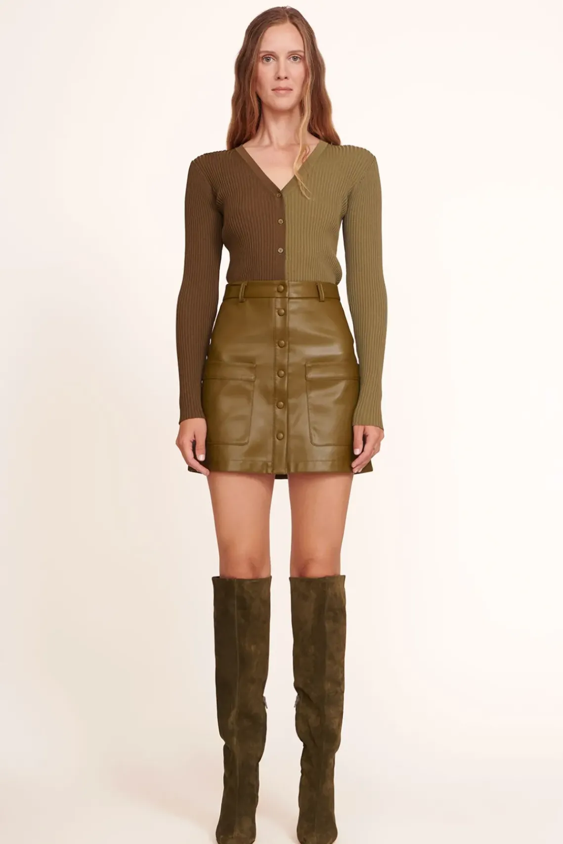 CLOTHING STAUD - CARGO SWEATER AVOCADO OLIVE