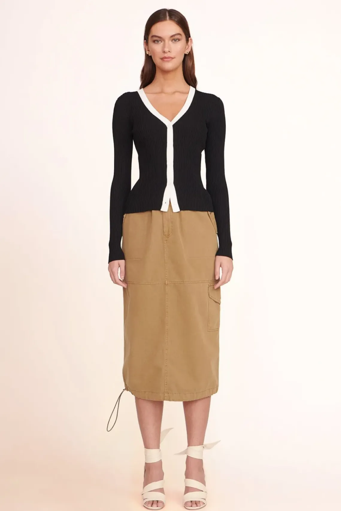 CLOTHING STAUD - CARGO SWEATER BLACK BLACK WHITE