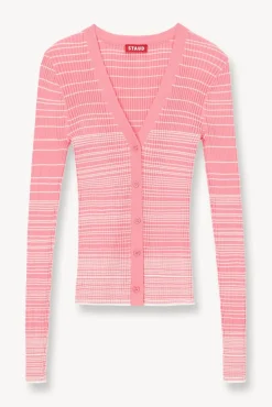 CLOTHING STAUD - CARGO SWEATER CORAL PINK WHITE