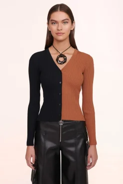 CLOTHING STAUD - CARGO SWEATER TAN BLACK