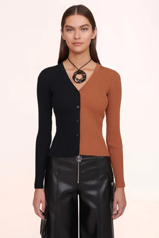 CLOTHING STAUD - CARGO SWEATER TAN BLACK