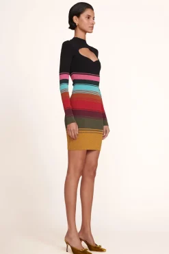 CLOTHING STAUD - CLARA DRESS MOSAIC STRIPE