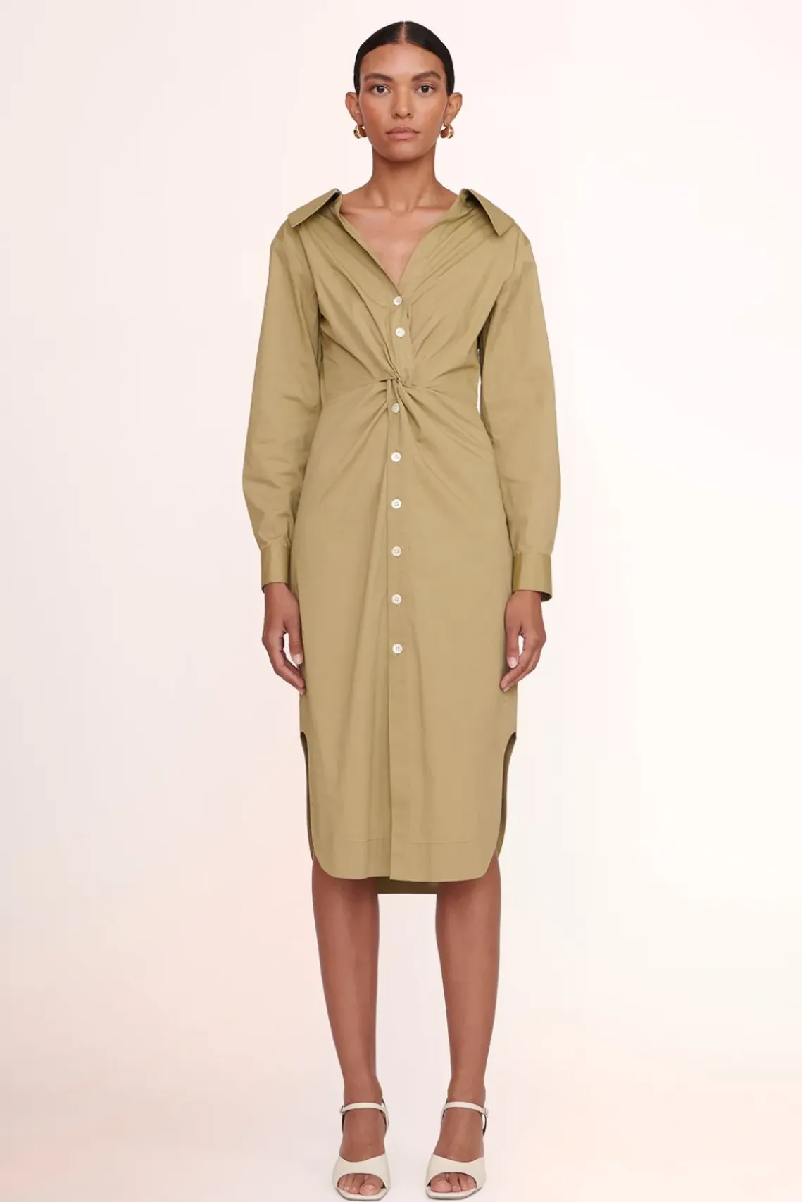 CLOTHING STAUD - CLEA DRESS KHAKI