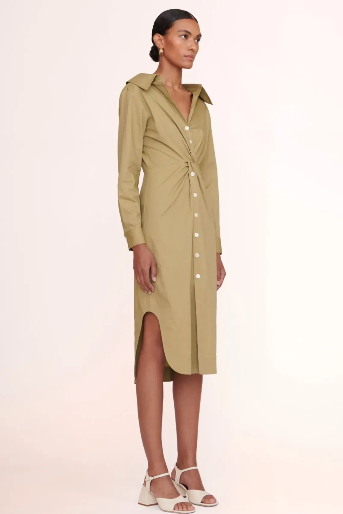 CLOTHING STAUD - CLEA DRESS KHAKI