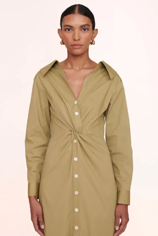 CLOTHING STAUD - CLEA DRESS KHAKI