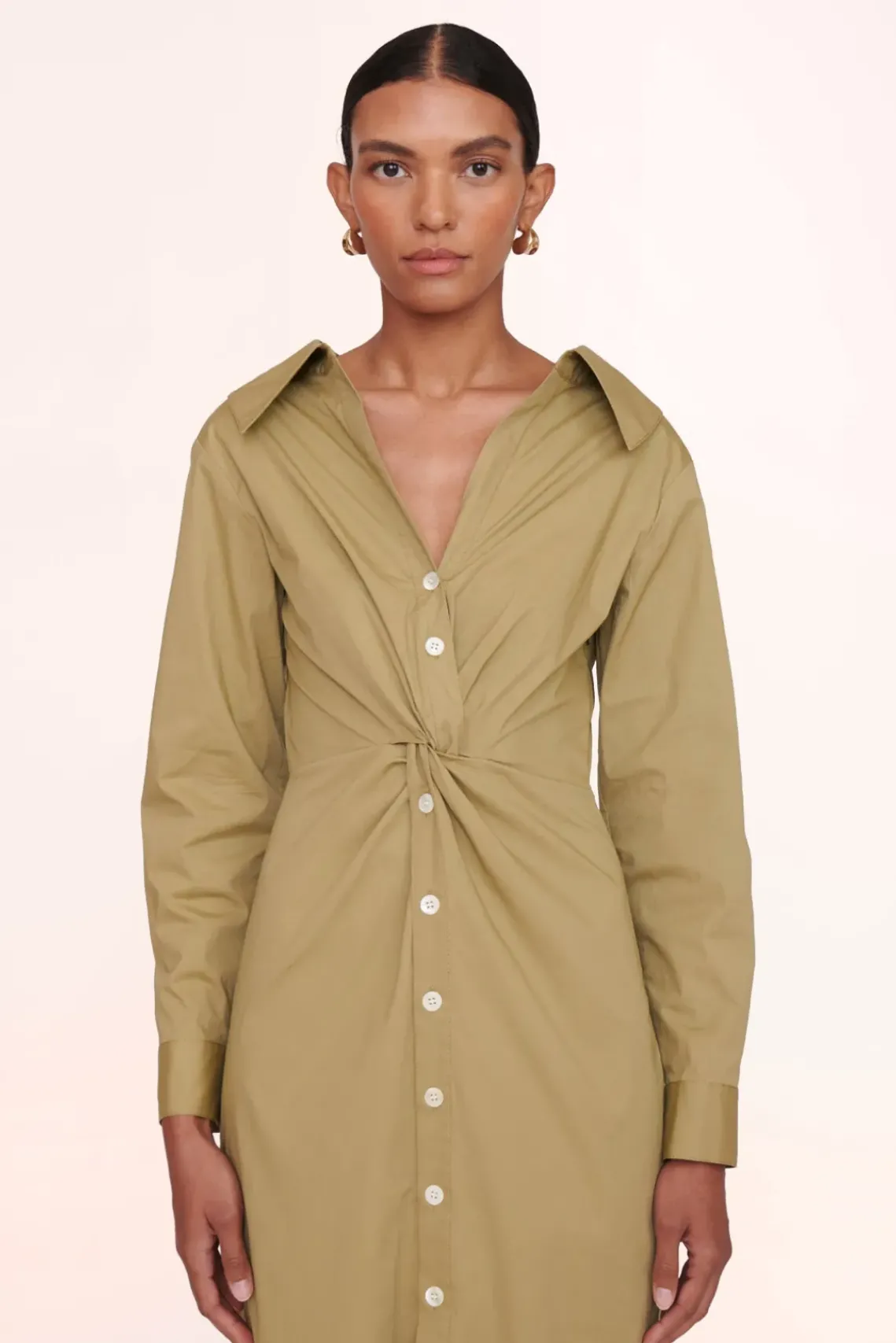 CLOTHING STAUD - CLEA DRESS KHAKI