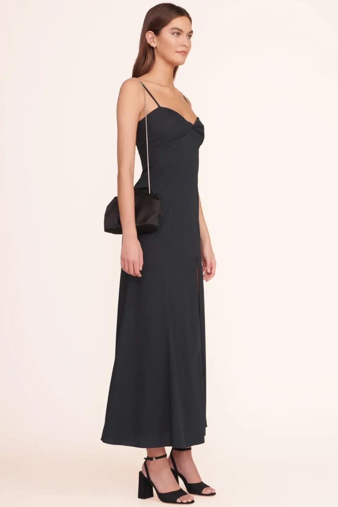 HANDBAGS STAUD - CORY BAG SATIN BLACK