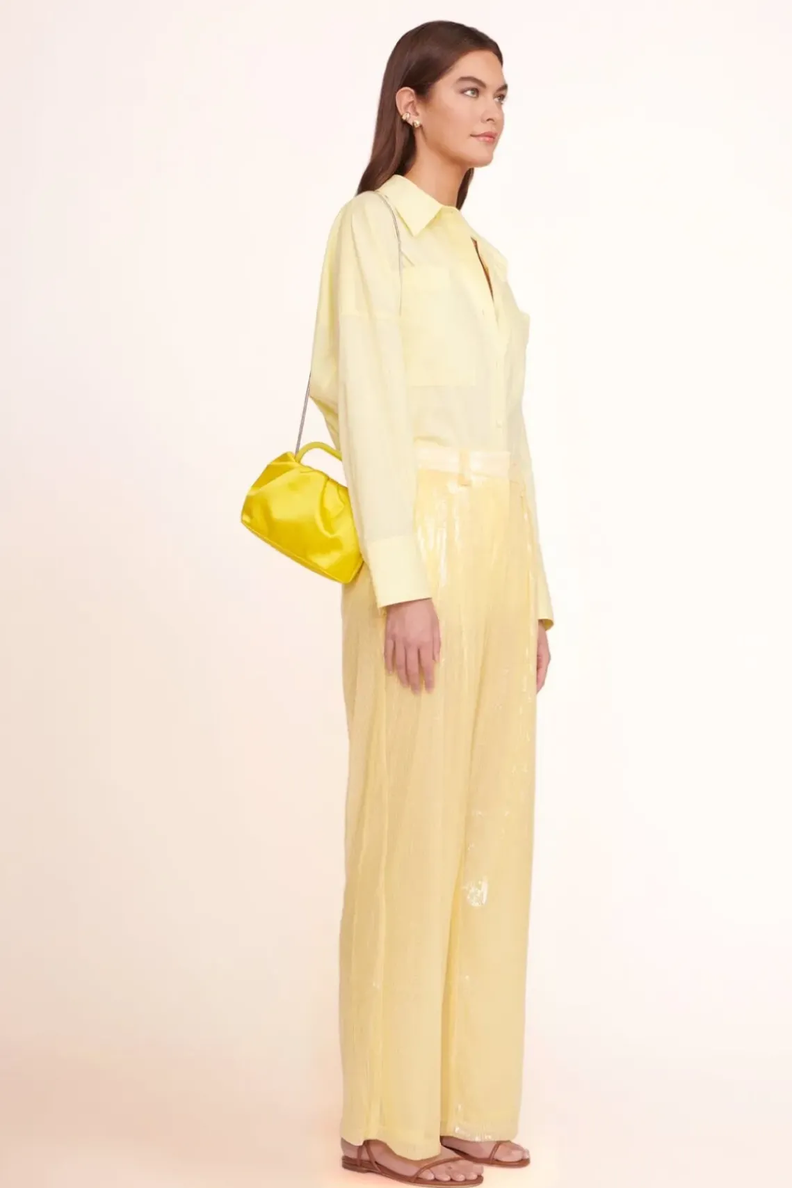 HANDBAGS STAUD - CORY BAG SATIN CITRON
