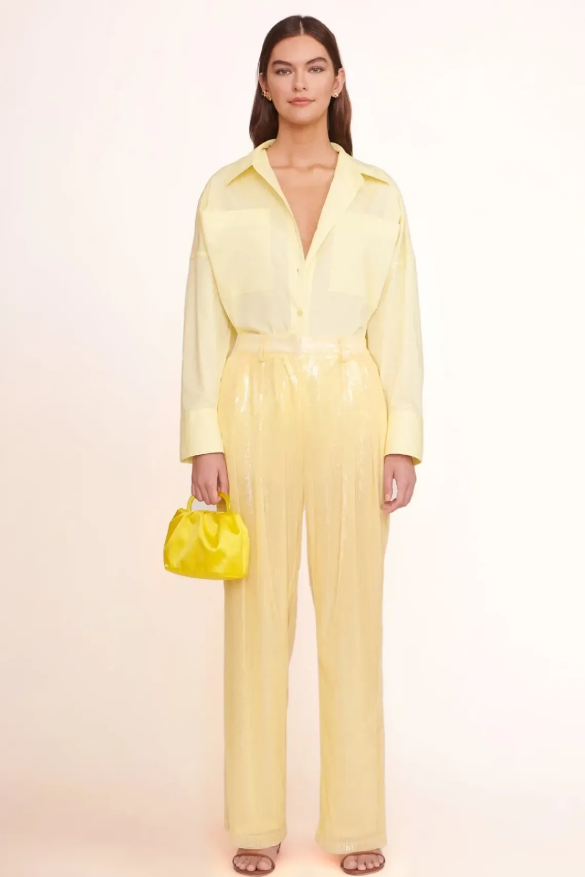 BRIDE STAUD Occasion Dresses- CORY BAG SATIN CITRON