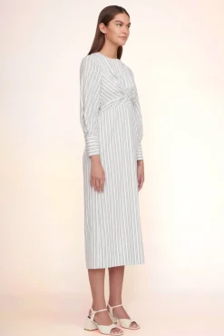 CLOTHING STAUD - CROSSHILL DRESS MOSS STRIPE