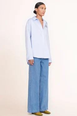 PET STAUD Pet Ready To Wear- CUSTOM CLASSIC OVERSIZED SHIRT OXFORD BLUE