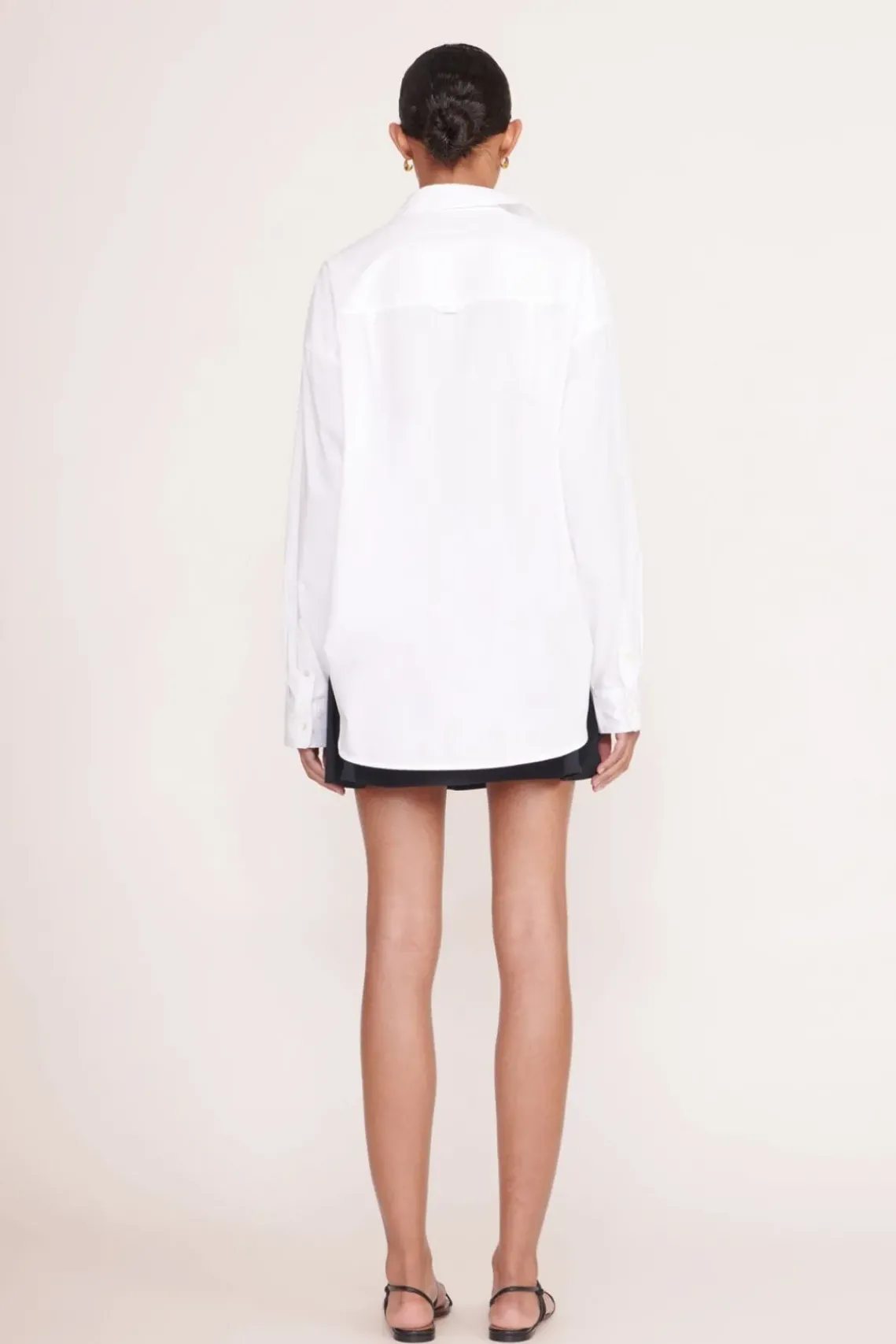 PET STAUD Pet Ready To Wear- CUSTOM CLASSIC OVERSIZED SHIRT WHITE