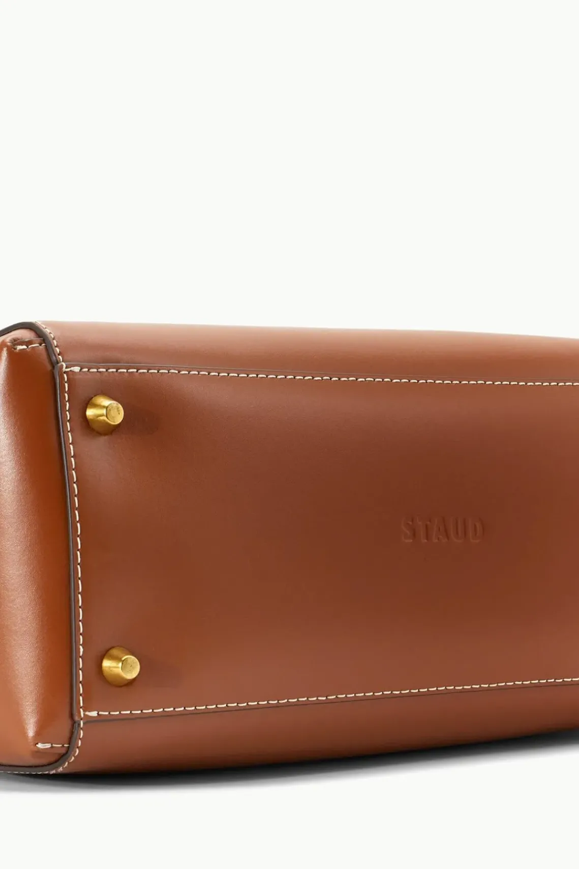 PET STAUD Pet Handbags- CUSTOM SHIRLEY LEATHER BAG SADDLE TAN