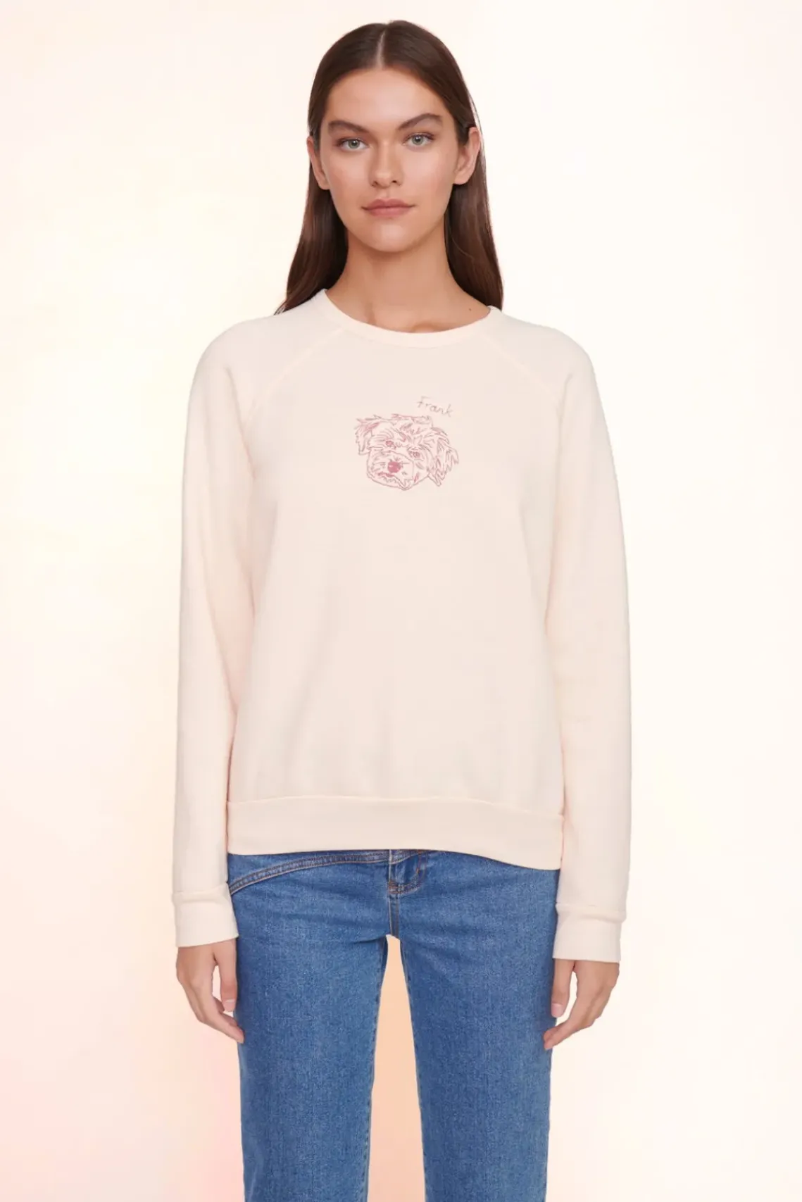 PET STAUD Pet Sweats & Knits- CUSTOM SWEATSHIRT LIGHT PINK