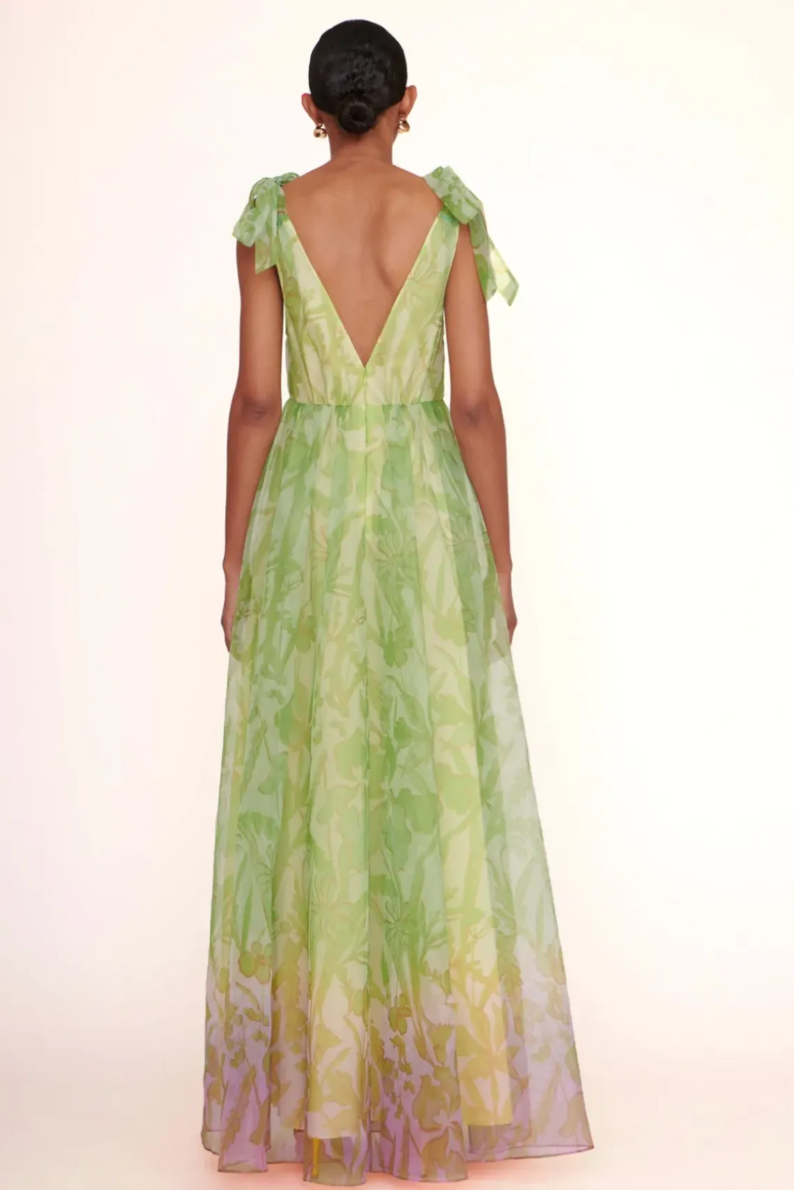 BRIDE STAUD Occasion Dresses- DANDELION DRESS LIME/MAGENTA WILDFLOWERS LIME MAGENTA WILDFLOWERS