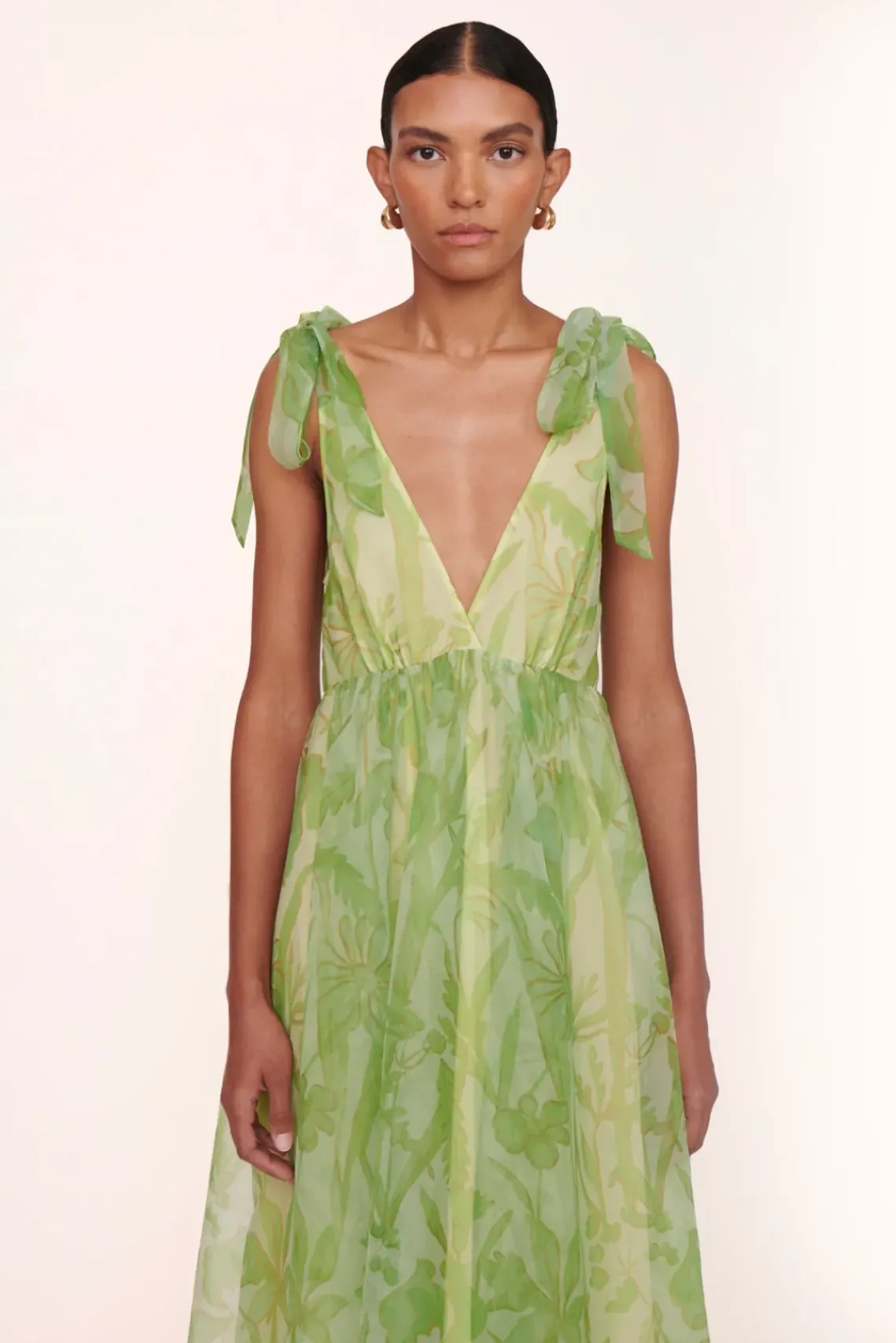 BRIDE STAUD Occasion Dresses- DANDELION DRESS LIME/MAGENTA WILDFLOWERS LIME MAGENTA WILDFLOWERS