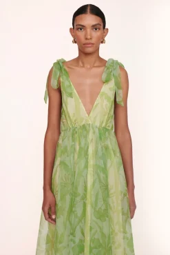 CLOTHING STAUD - DANDELION DRESS LIME/MAGENTA WILDFLOWERS LIME MAGENTA WILDFLOWERS