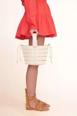 HANDBAGS STAUD - DIAMOND MINI TOTE CREAM