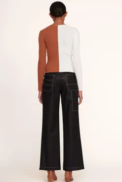 CLOTHING STAUD - DOMINO PANT VEGAN LEATHER BLACK