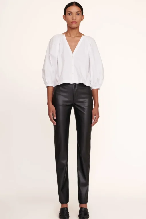 CLOTHING STAUD - ELLIOT PANT VEGAN LEATHER BLACK