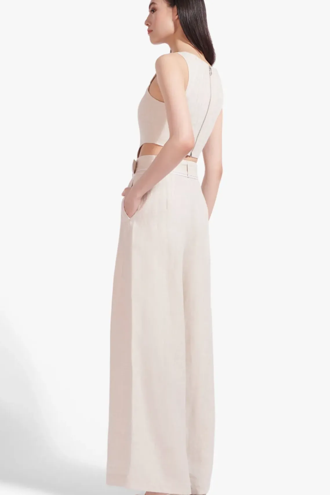 CLOTHING STAUD - ERIS PANT NATURAL WHITE