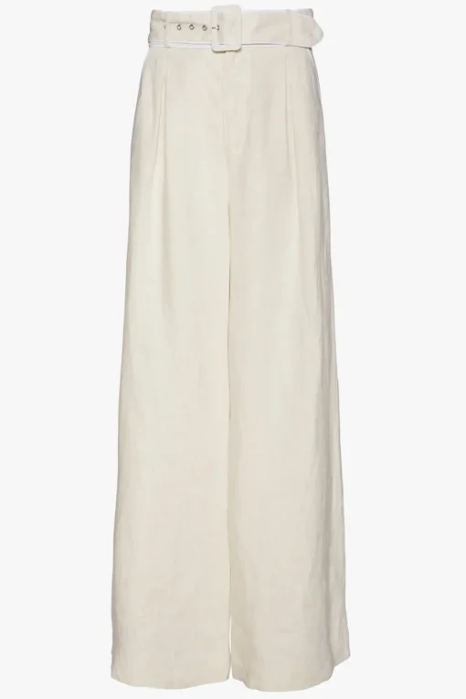 CLOTHING STAUD - ERIS PANT NATURAL WHITE