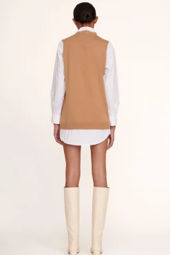 CLOTHING STAUD - FERN DRESS TAN WHITE