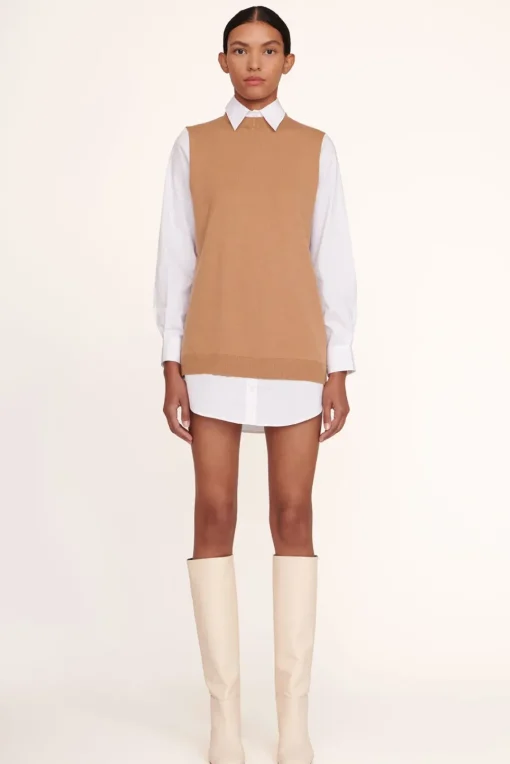 CLOTHING STAUD - FERN DRESS TAN WHITE