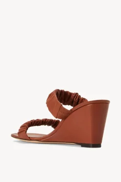 SHOES STAUD - FRANKIE WEDGE TAN